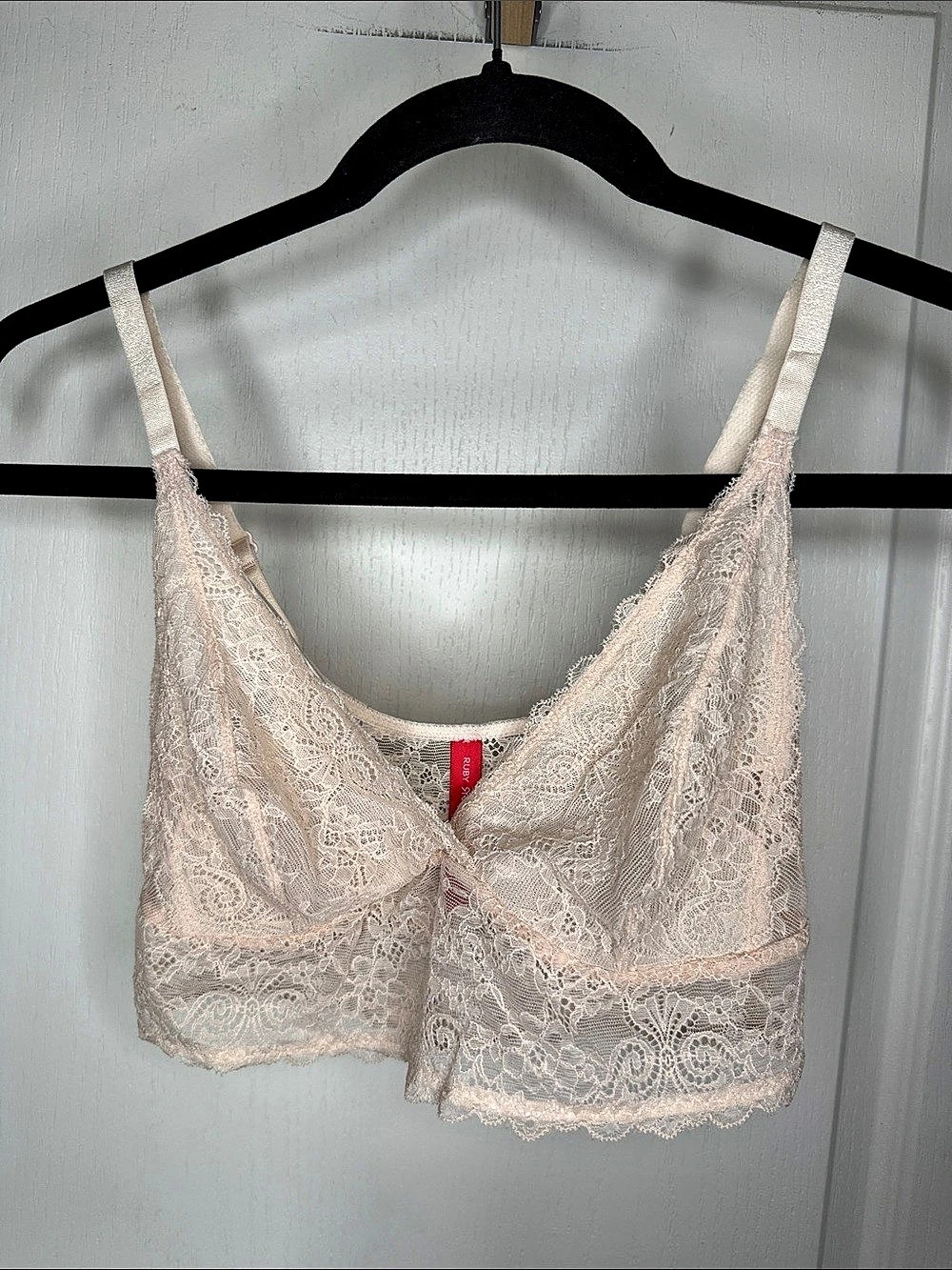 Ruby Ribbon Lace Bra in Pink Size 32/ Small NWOT